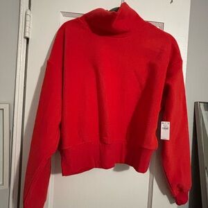 Red Women's Funnel Neck Sweater - Unbranded